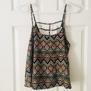 Nordstrom Aztec Tank with adorable back detail